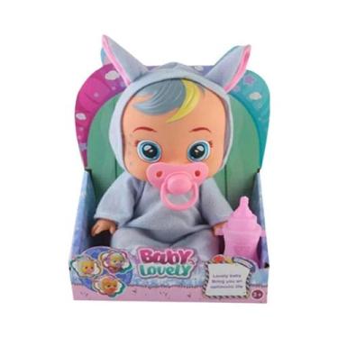 Imagem de Boneca De Unicórnio Chorão 3D De 8 Polegadas, Simulação Fofa De Bebê R