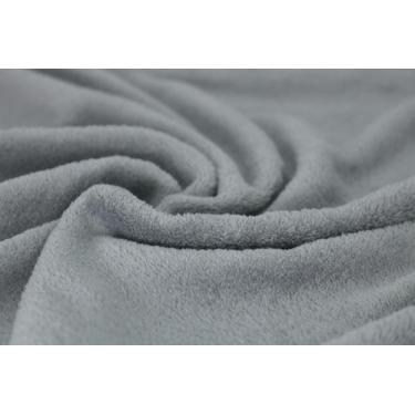 Imagem de Cobertor manta microfibra solteiro cinza 140 x 220 cm - solteiro - cin