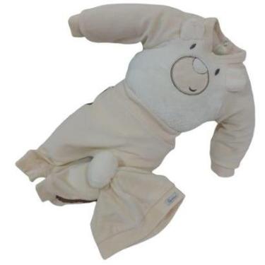 Imagem de Conjunto Body Calça Touca Plush Bebê Menino Paraiso Rf 13032-Masculino
