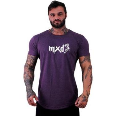 Imagem de Camiseta Longline MXD Conceito Estampada Academia Treino Fit-Masculino