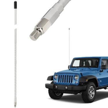 Imagem de Kit de antenas de fibra de vidro CB para antena de rádio, chicote, 9 m, 27 MHz, branco, 1000 W, compatível com caminhão, móvel, carro, amador, acessórios de rádio CB