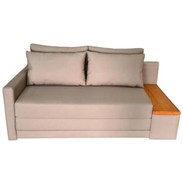 Imagem de Sofá  Cama Casal com Tampo Lateral Direito Tecido Acquablock  180cm - 