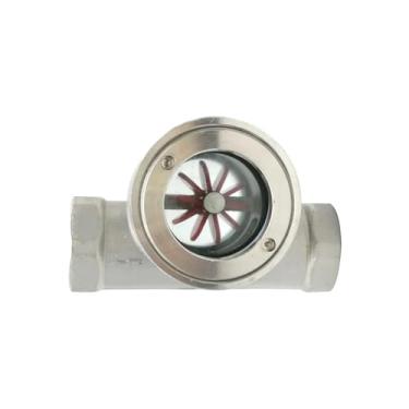 Imagem de Indicador de fluxo de vidro de visão de janela de 1/10.2 cm 3/20.3 cm 1/5.1 cm 3/10.2 cm 2.5 cm - 5.1 cm com impulsor (SS316L_2.5 cm)