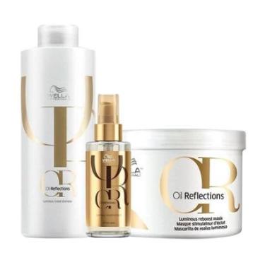 Imagem de Kit Wella Oil Reflections - Shampoo e Máscara e Óleo Light-Unissex