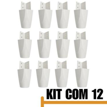 Imagem de Kit Com 12 Pés Para Multiusos Móveis e GuardaRoupas em Plástico Resist