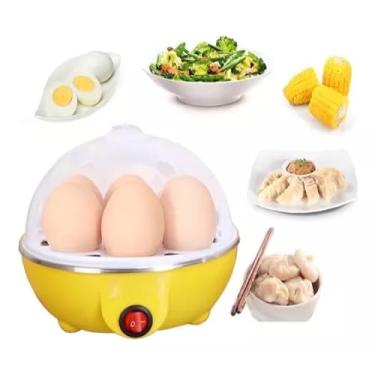 Imagem de Cozedor de Ovos Elétrico Portátil Bivolt (110/220V) – Cozinha a Vapor até 7 Ovos | Compacto e Prático