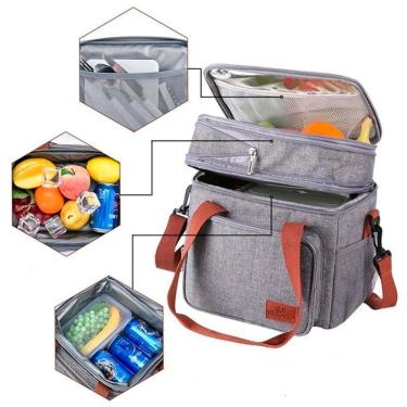 Imagem de Bolsa Térmica Bolsinha Multiuso Escola Reforçada