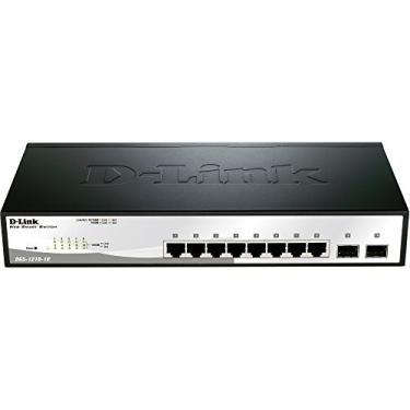Imagem de D-Link DGS-1210-10 Gigabit Web Smart Switch com 10 portas, incluindo 2 portas Gigabit SFP – 8 portas – gerenciáveis – 2 compartimentos de expansão – 10/100/1000Base-T – Porta Uplink – 8, 2 compartimentos de rede, compartimento de expansão – compartim
