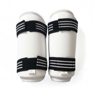 Imagem de Protetores de Antebraço Equipamento Proteção para Adultos Artes Marciais Treinamento Esportivo com PU e Forro Confortável Máxima do Braço Durante Esportes