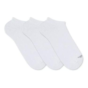 Imagem de Kit com 9 Pares Meias esportivas Invisíveis Mash 0m0.02, 39-43, Branco