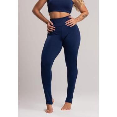 Imagem de Calça Legging Pezinho Cintura Alta Suplex Fitness Academia Mvb Modas-Feminino