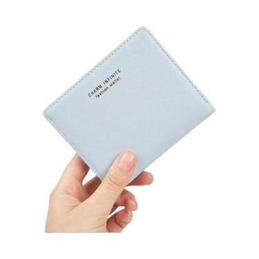 Imagem de Carteira Mini Ultra-Fina Para Mulheres, Bolsa De Cartão De Crédito Dob