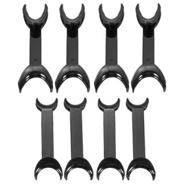 Imagem de 8 peças retrator intra-oral de lábio bochecha em forma de T, cabeça dupla, autoclavável, abridor de boca intraoral, kit de retratores de dentes para clareamento dentário, ferramenta ortodôntica