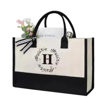 Imagem de Bolsas De Lona De Grande Capacidade Personalizadas Com Logo De Boutiqu
