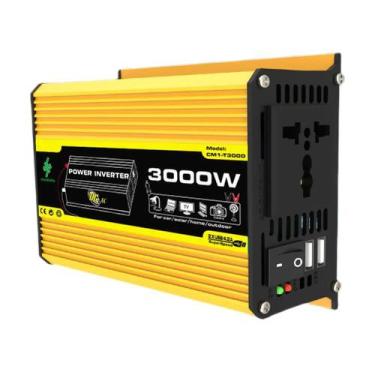 Imagem de Inversor De Potência Inteligente 3000W DC 12V Para AC 110/220V Com USB