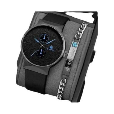Imagem de Conjunto De Relógios De Pulso Masculinos De Moda Esportiva Em Quartzo 