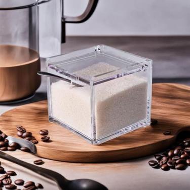 Imagem de Açucareiro de Acrílico Premium com Tampa e Colher de Inox - CENTAURI A