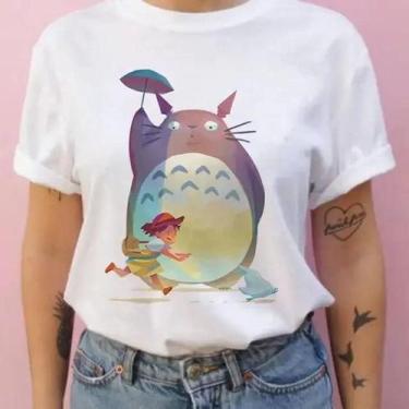 Imagem de Camiseta Unissex De Verão De Manga Curta Studio Ghibli Totoro Harajuku