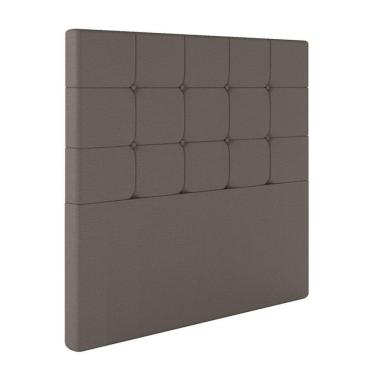 Imagem de Cabeceira Estofada Queen 160 Cm Safira Corino Marrom