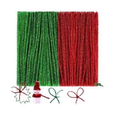 Imagem de Limpa-Cachimbo Coloridos Com Glitter Para O Natal, 100-200 Peças, Hast