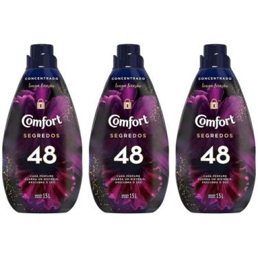 Imagem de Amaciante Comfort Concentrado Segredos 48 1,5L - 3 Unidades