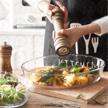 Imagem de Travessa Oval Vidro Temperado 3L Sobremesa Assados Cozinha 3UNI - Casa