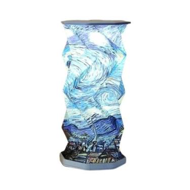 Imagem de Lanterna De Papel Portátil E Dobrável Com Luz Regulável Para Camping A