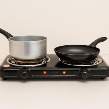 Imagem de Fogareiro Elétrico Portátil 2 Bocas 220V Preto - STARTOOLS