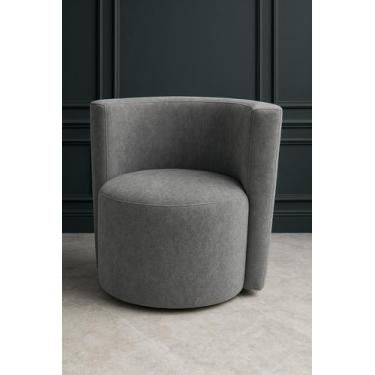 Imagem de Poltrona Decorativa Napa Orgânica em Bouclé  Sala, Escritório e Ambien