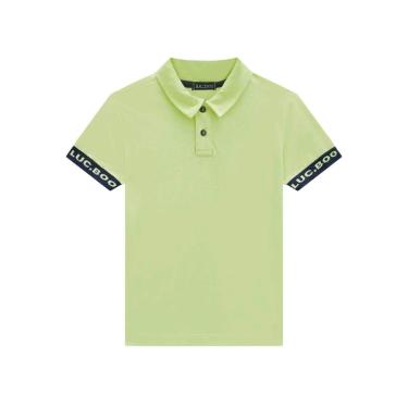 Imagem de Camiseta Polo Infantil Menino Malha Luc.boo Verde-Masculino