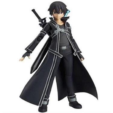 Imagem de Boneco de ação Sword Art Online Kirigaya Kazuto Kirito 14cm - yiweisai