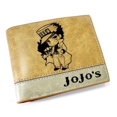 Imagem de Carteira, bolsa de moedas, couro, bifold, Jojos Adventures Anime - Yiw