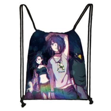 Imagem de Mochila com cordão Anime My Heros Academias com impressão 3D - Yiweisa