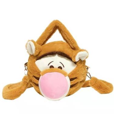 Imagem de Bolsa de ombro infantil Messenger Bag Tiggers Cute Plush Anime - Yiwei