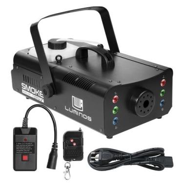 Imagem de Máquina De Fumaça 2000w Com 6 LEDs Rgb Smoke 2000 LED Luminos Controle