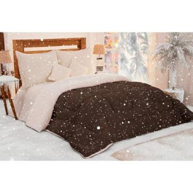 Imagem de Coberdrom aconhego liso king 1 peça - morada dos enxovais, TABACO