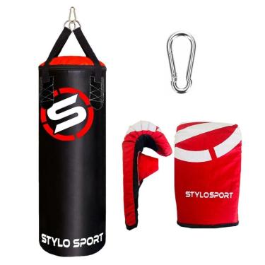 Imagem de Saco de Pancada 90 e Luva Bate Saco Par (Adulto)-Unissex