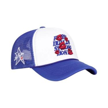 Imagem de Boné De Beisebol Unissex Ajustável Com Bordado De Letras E Lábios, Pen