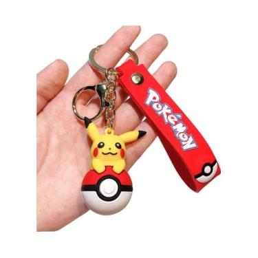 Imagem de Chaveiro De Silicone Pokémon Para Crianças: Pikachu, Charmander, Squir