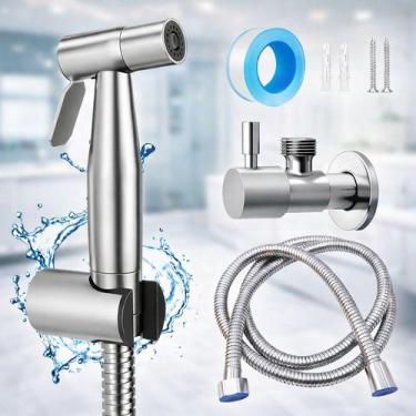 Imagem de Ducha Higiênica Luxo Camperluz Inox Prateado 1 Saída - Genérico