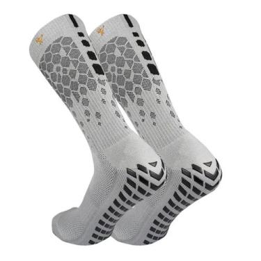 Imagem de Meia Esportiva Gold Sports Futebol Confort  Anti - Derrapante Adulto, 