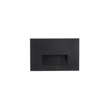 Imagem de Balizador Nordecor De Embutir Maja Linn 2w Led Bivolt Preto - 3000k - Luz Amarela