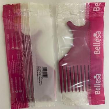 Imagem de Pente Desembaraçante 1 Unidade Bellesa para Cabelos Afro Plástico