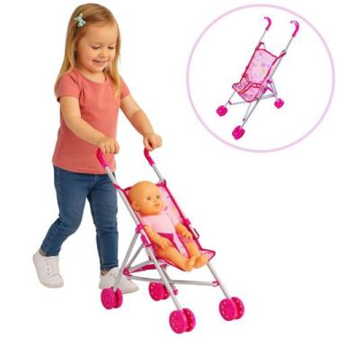 Imagem de Carrinho de boneca articulado dobrável brinquedo crianças - COMPANY KI