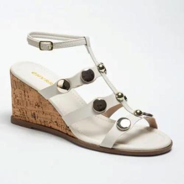 Imagem de Sandália Anabela Feminina Salto Cunha Confortável Elegante Lauraliza-Feminino