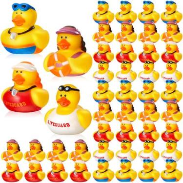 Imagem de Brinquedo de banho Deekin Lifeguard Rubber Ducks, pacote com 24 cm