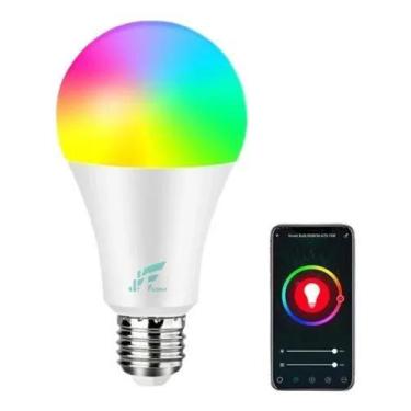 Imagem de Lâmpada Rgb Colorida Inteligente Smart Wifi Alexa Google Cor - Congrat