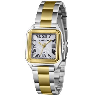 Imagem de Relógio Lince Feminino Dourado E Prata Lqtm071l30 B3sx