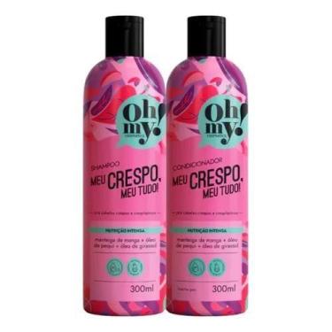 Imagem de Kit Shampoo e Condicionador Meu Crespo Meu Tudo 300ml Oh My - Haskell
