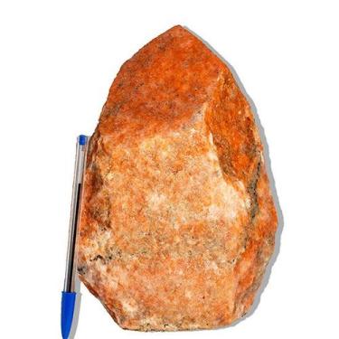 Imagem de 01 Calcita Laranja Pé e Bico Serrado 22 a 26cm 5 a 6Kg Tipo B - Crista